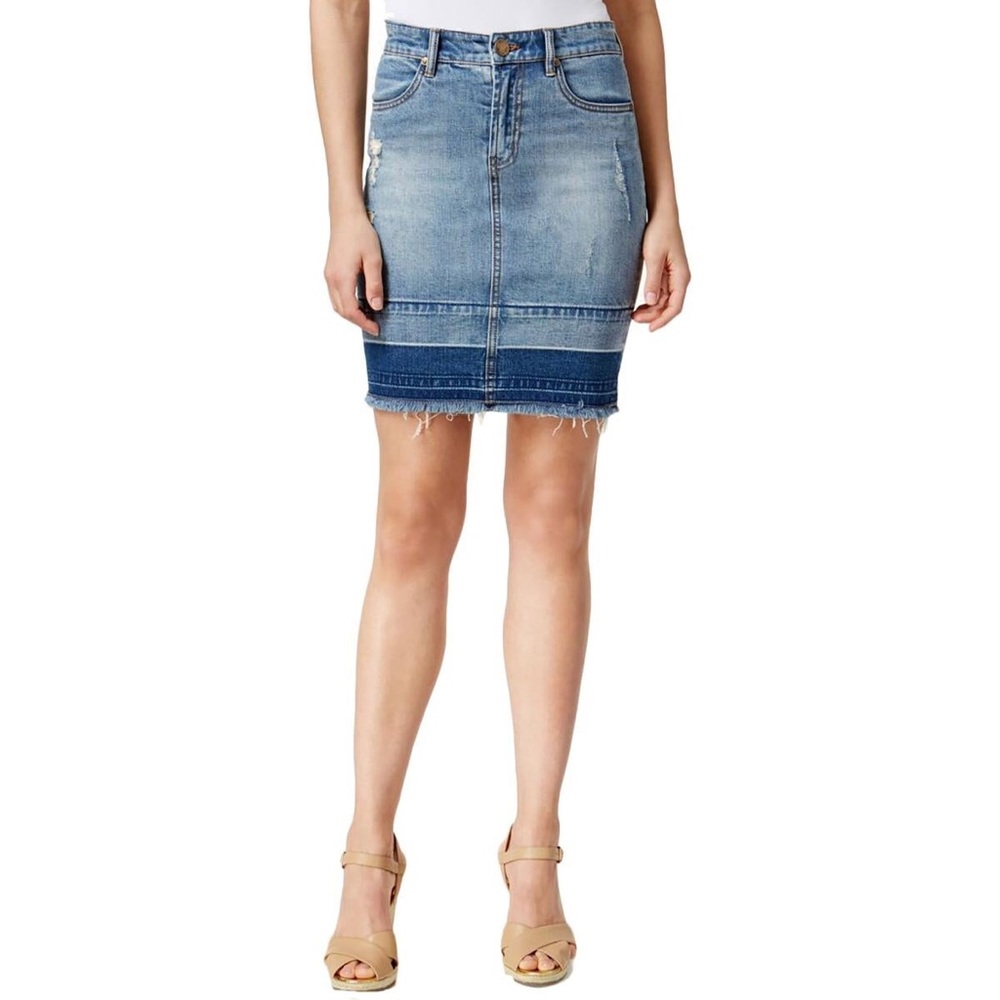 Kut From the Kloth Rosie Distressed Pencil Skirt